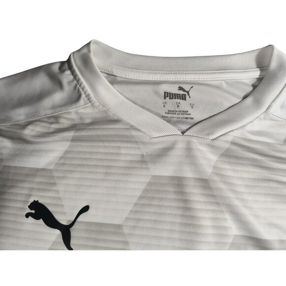 Puma Men's Team Final 21 Graphic Jersey White/Gray - Small Dry Cell - Picture 4 of 6